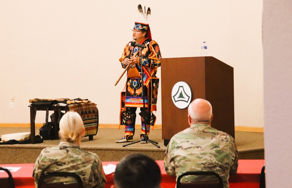 Storyteller with Red Cliff Band of Lake Superior Chippewa highlights Fort McCoy’s 2024 Native American Heritage Month observance