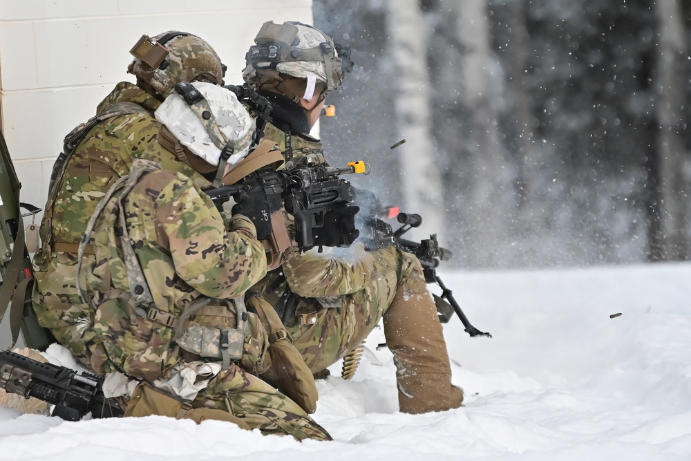 Arctic Wolves battle in snowy Donnelly Training Area