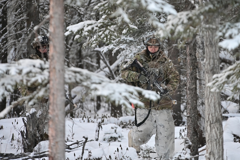 Arctic Wolves battle in snowy Donnelly Training Area