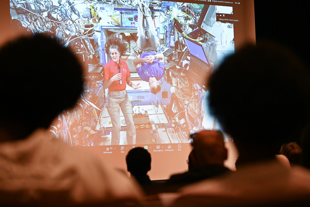 A Cosmic Connection: USSF Astronaut Calls STEM Students from ISS