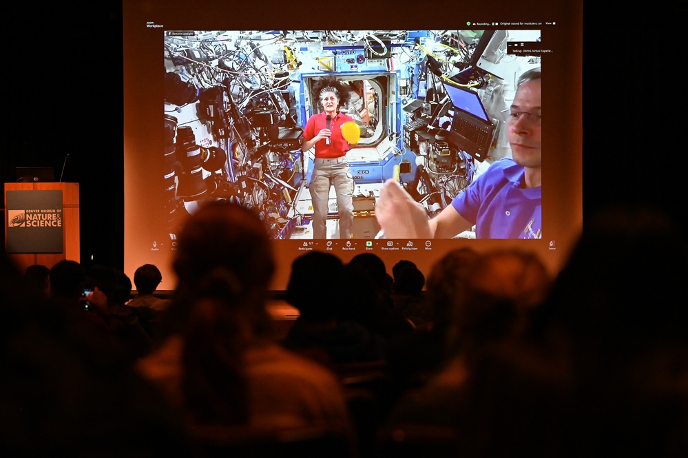 A Cosmic Connection: USSF Astronaut Calls STEM Students from ISS