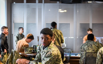 Sailors Kick Back at USO