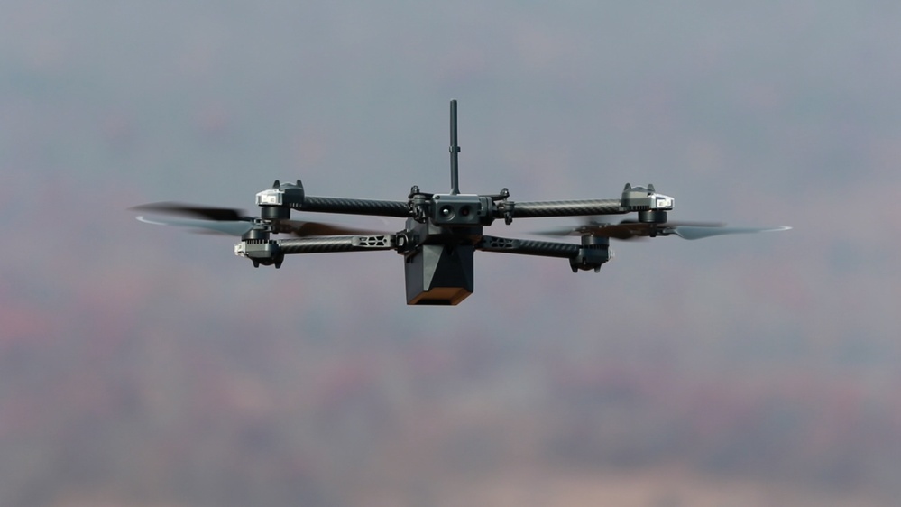 Forward observers use drones to call for artillery fire