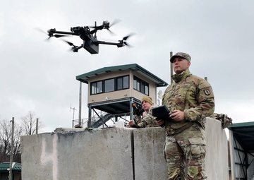 166th Regiment – RTI instructors use drones to call for artillery fire