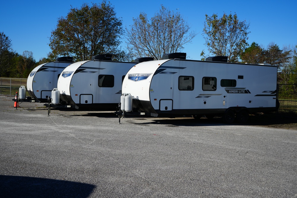 FEMA Direct Temporary Housing Staging Area in Western North Carolina