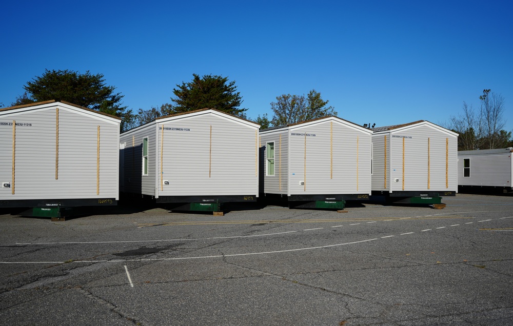 FEMA Direct Temporary Housing Staging Area in Western North Carolina