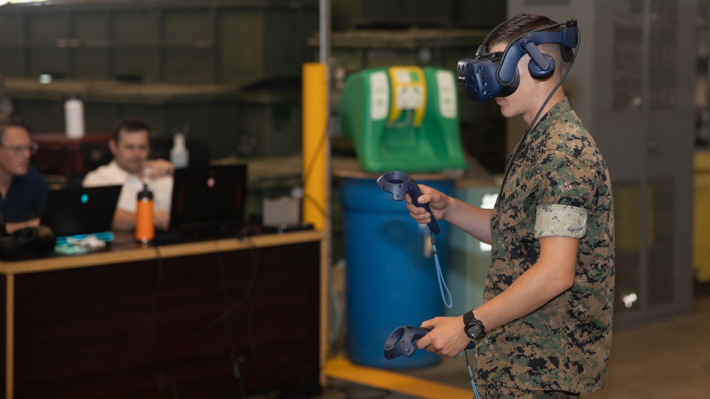 Marine Wing Support Squadron (MWSS) 174 conducts VR training