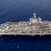 USS George Washington Sailors greet Japan with flight deck message