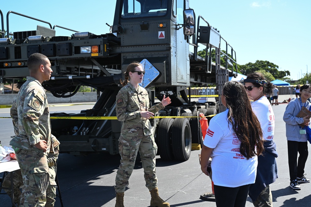 735 AMS Engages with Community at Wings of Aloha Open House