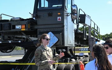 735 AMS Engages with Community at Wings of Aloha Open House