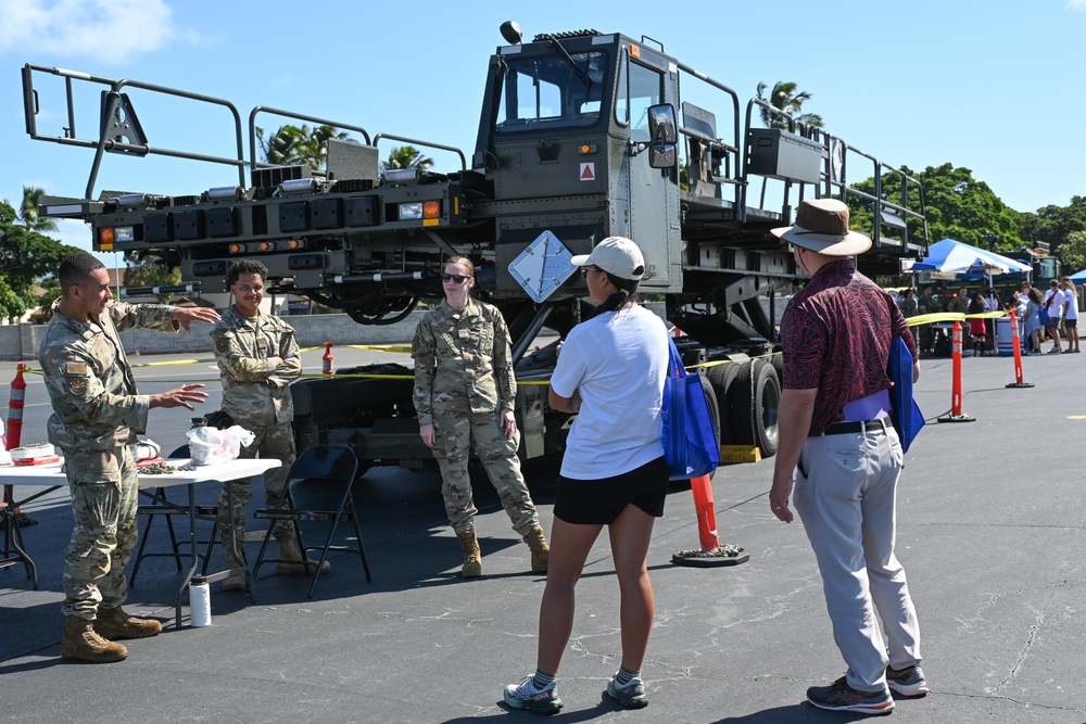 735 AMS Engages with Community at Wings of Aloha Open House