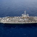 USS George Washington Sailors greet Japan with flight deck message