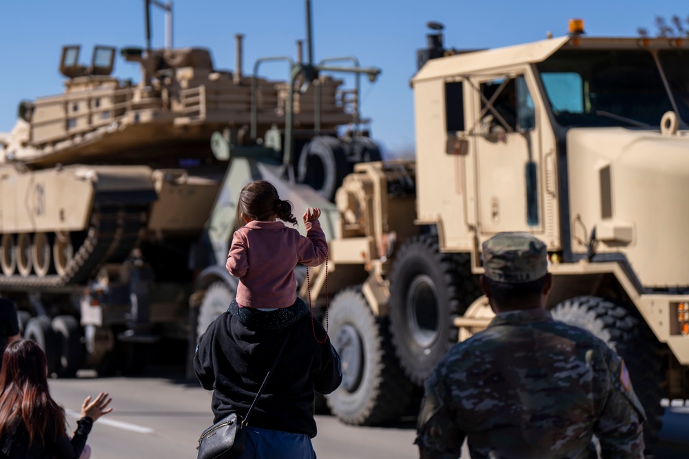 377th Transportation Company holds first annual HET Parade