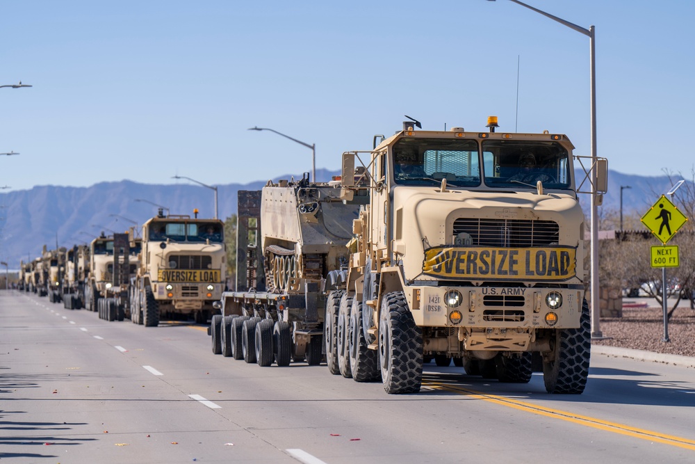 377th Transportation Company holds first annual HET Parade