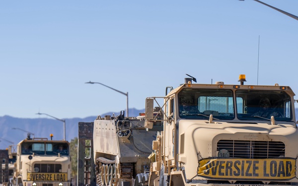 377th Transportation Company holds first annual HET Parade