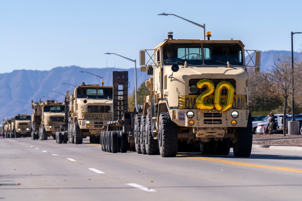 377th Transportation Company holds first annual HET Parade