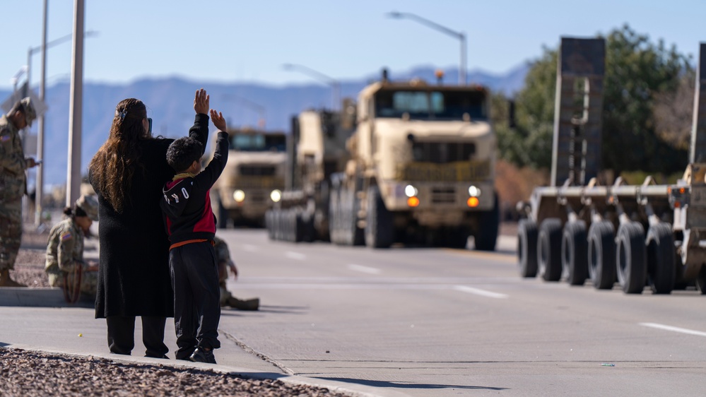 377th Transportation Company holds first annual HET Parade