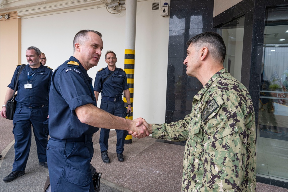 Commander, United Kingdom Carrier Strike Group Visits COMLOG WESTPAC, November 18, 2024