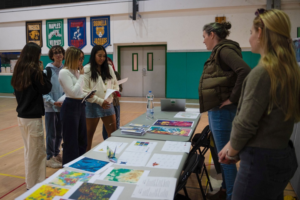 NAVFAC EURAFCENT Sparks Career Inspiration at Naples Middle High School College and Career Fair