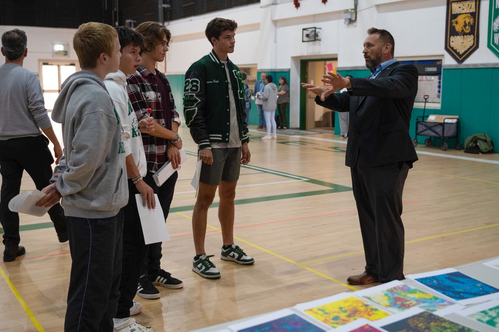 NAVFAC EURAFCENT Sparks Career Inspiration at Naples Middle High School College and Career Fair