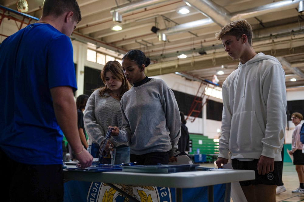 NAVFAC EURAFCENT Sparks Career Inspiration at Naples Middle High School College and Career Fair