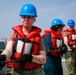 Michael Murphy conducts a fueling-at-sea with Abraham Lincoln