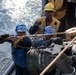 Frank E. Petersen Jr. conducts fueling-at-sea with Abraham Lincoln