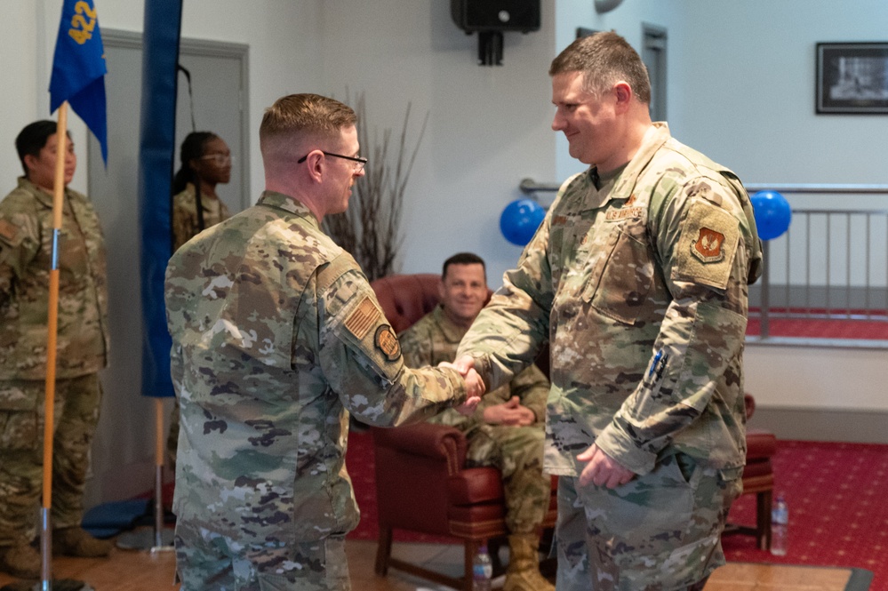 422nd ABS deactivation and 422nd FSS activation ceremony