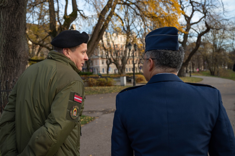 USAFE-AFAFRICA Band, Latvian National Guard Orchestra builds community in combined marching band