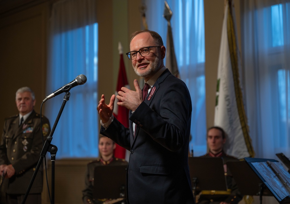 USAFE-AFAFRICA Band, Latvian National Guard Orchestra builds community in combined marching band