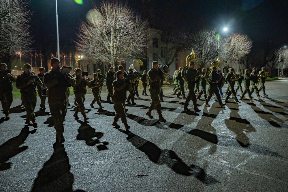 USAFE-AFAFRICA Band, Latvian National Guard Orchestra builds community in combined marching band