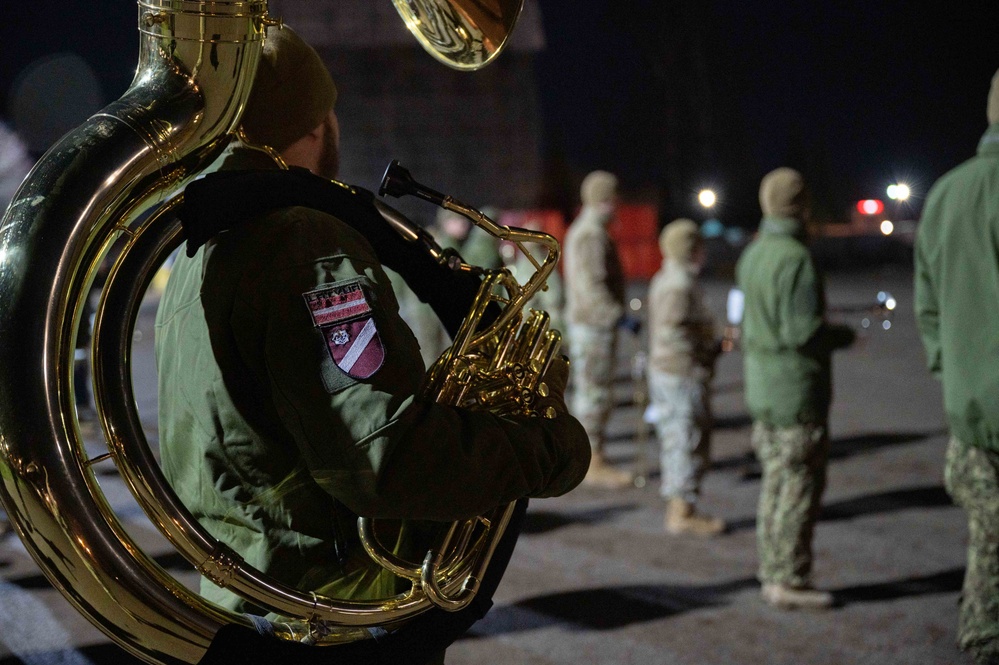 USAFE-AFAFRICA Band, Latvian National Guard Orchestra builds community in combined marching band