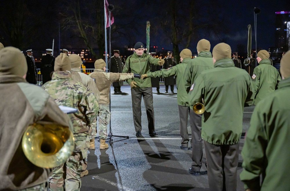 USAFE-AFAFRICA Band, Latvian National Guard Orchestra builds community in combined marching band