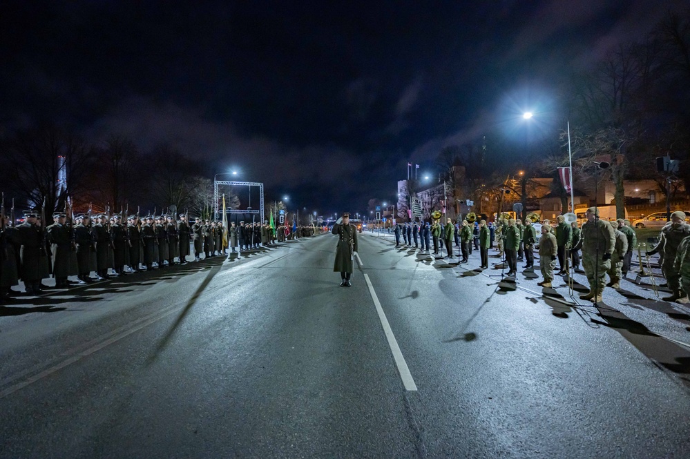 USAFE-AFAFRICA Band, Latvian National Guard Orchestra builds community in combined marching band