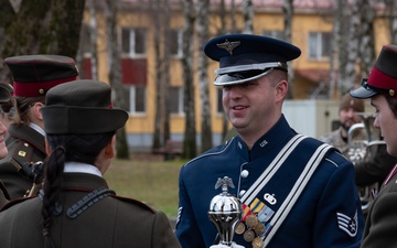 USAFE-AFAFRICA Band, Latvian National Guard Orchestra builds community in combined marching band