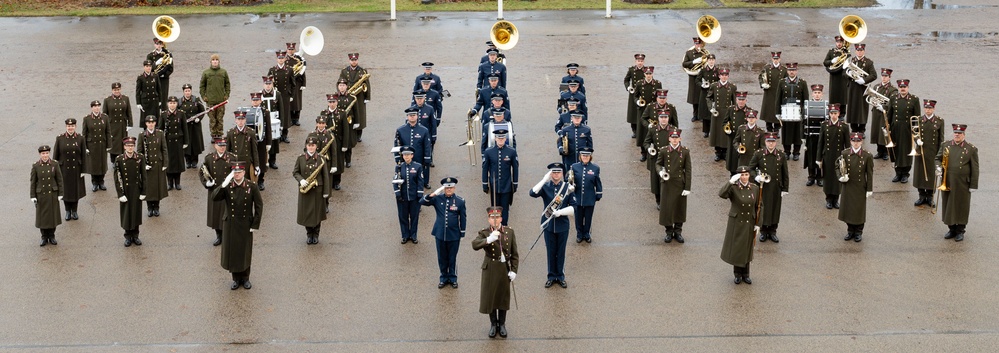 USAFE-AFAFRICA Band, Latvian National Guard Orchestra builds community in combined marching band