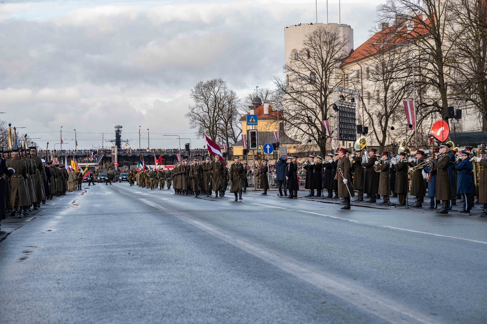 USAFE-AFAFRICA Band, Latvian National Guard Orchestra builds community in combined marching band