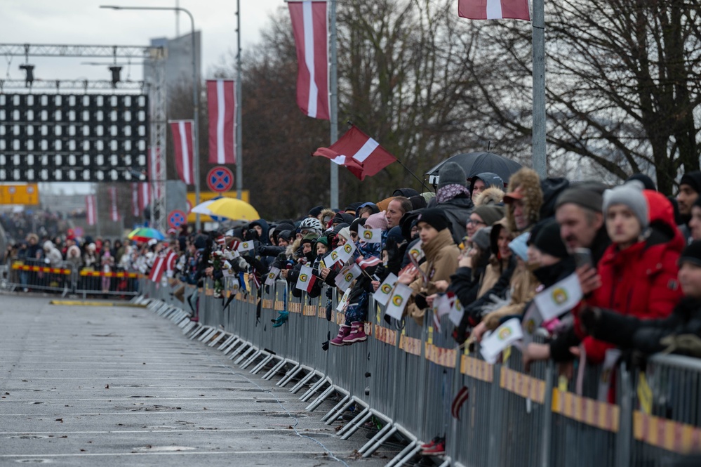 USAFE-AFAFRICA Band, Latvian National Guard Orchestra builds community in combined marching band