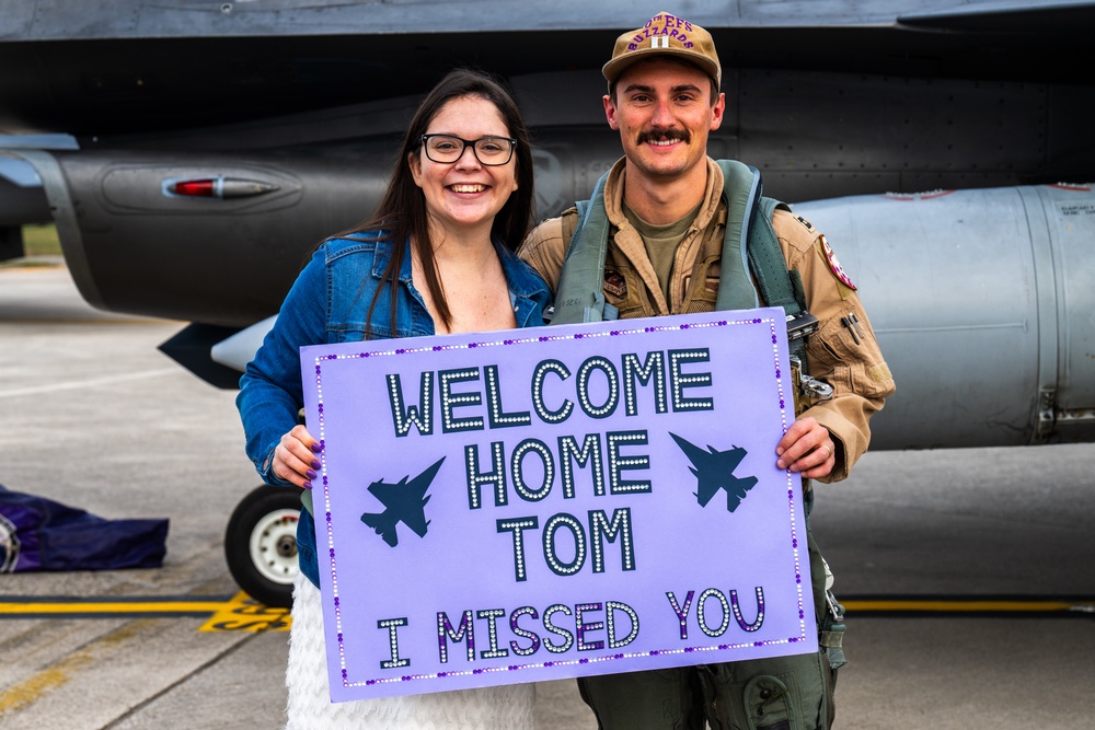 510th Fighter Squadron pilots return from deployment