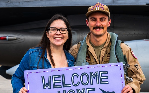 510th Fighter Squadron pilots return from deployment