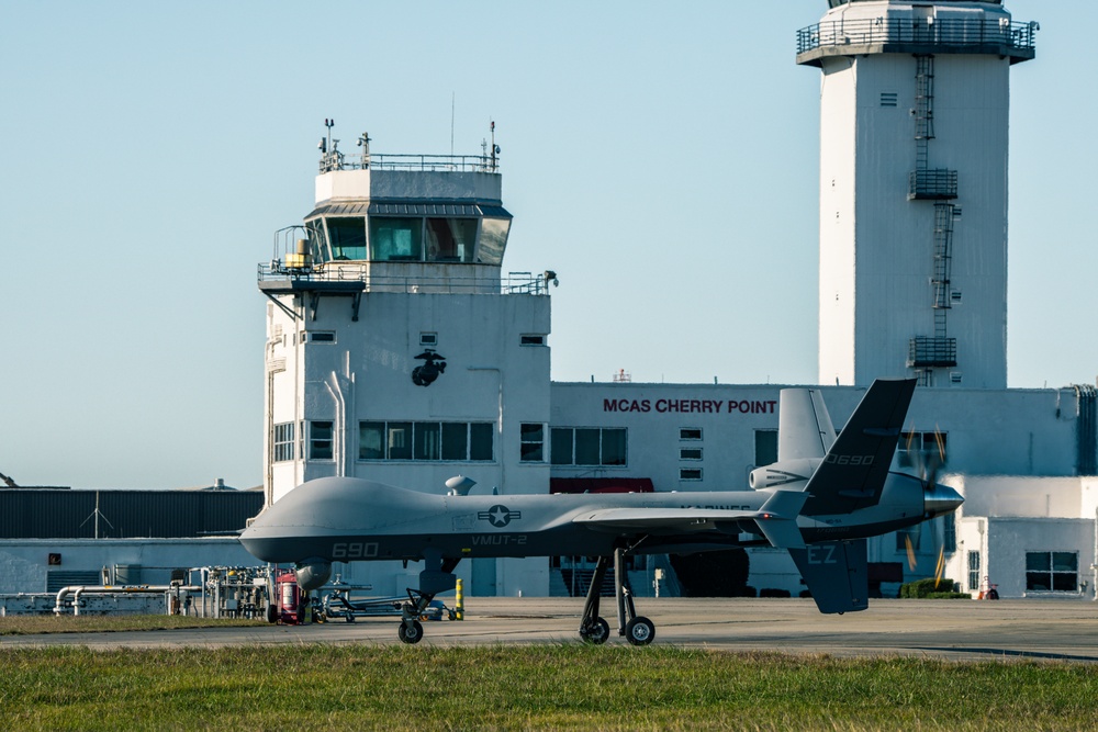 Marine Unmanned Aerial Vehicle Training Squadron 2 conducts first flight