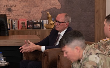 NATO-led KFOR RC-E Deputy Commander meets with Mayor of Ferizaj, Kosovo