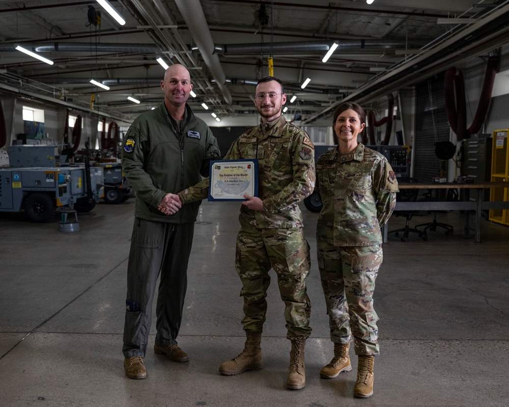 388th Fighter Wing presents top panther award