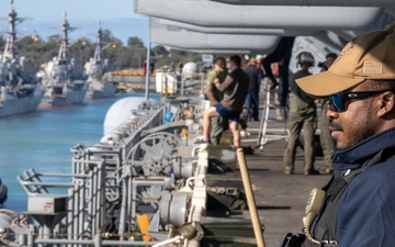 USS Wasp Departs Rota, Spain