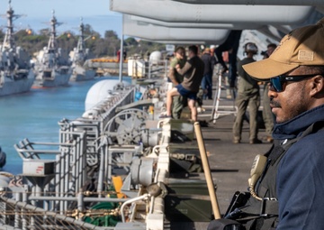 USS Wasp Departs Rota, Spain