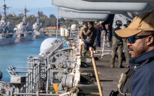 USS Wasp Departs Rota, Spain