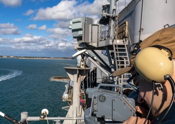 USS Wasp Departs Rota, Spain