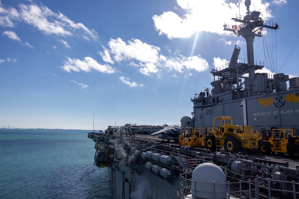 USS Wasp Departs Rota, Spain