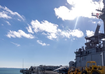 USS Wasp Departs Rota before Return to Home Port
