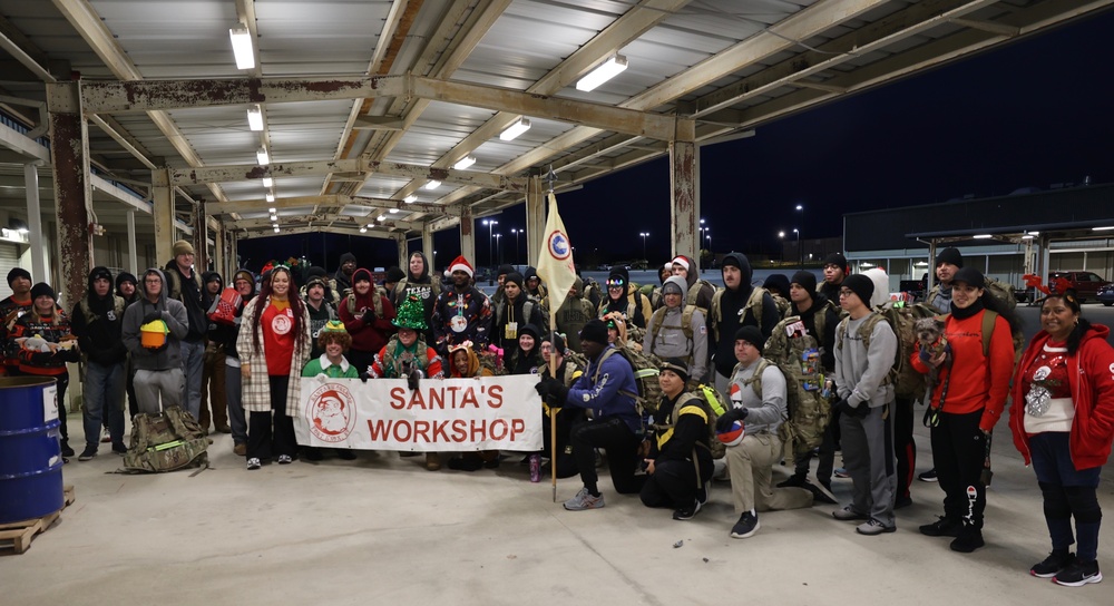 1st TSC delivers holiday spirit to Santa's Workshop